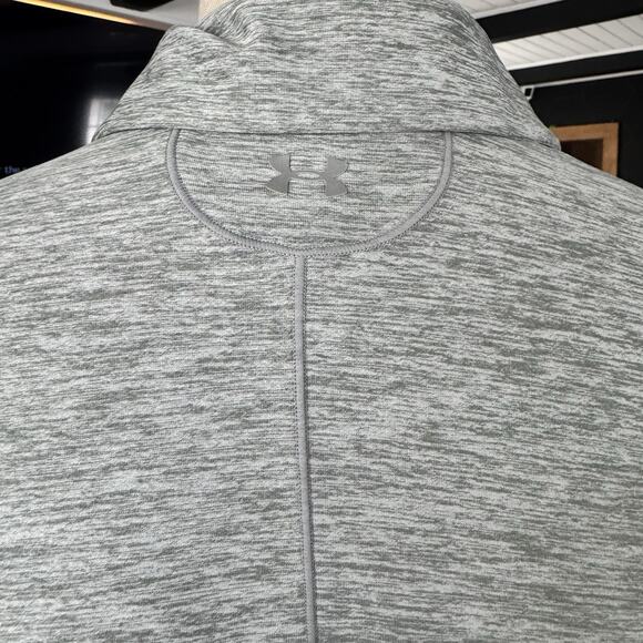 Under Armor Zinger Heather Gray golf Polo For Women Size Large 4way Stretch - Picture 4 of 5